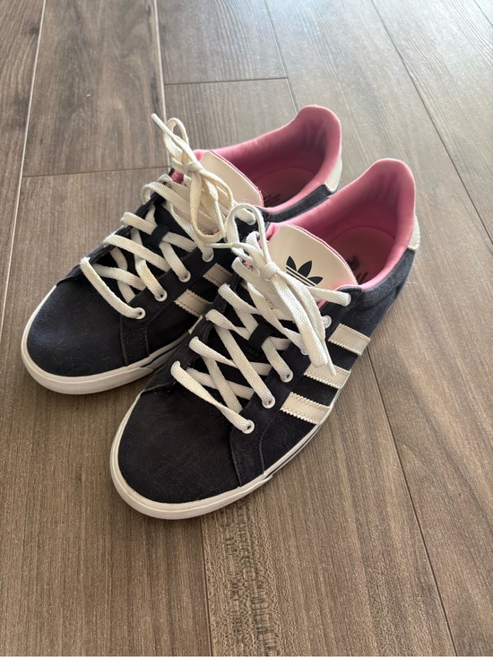 adidas Shoes - adidas Navy Blue and Pink Women's Low-Top Sneakers